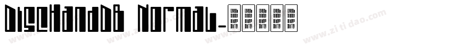 DiscHandDB Normal字体转换